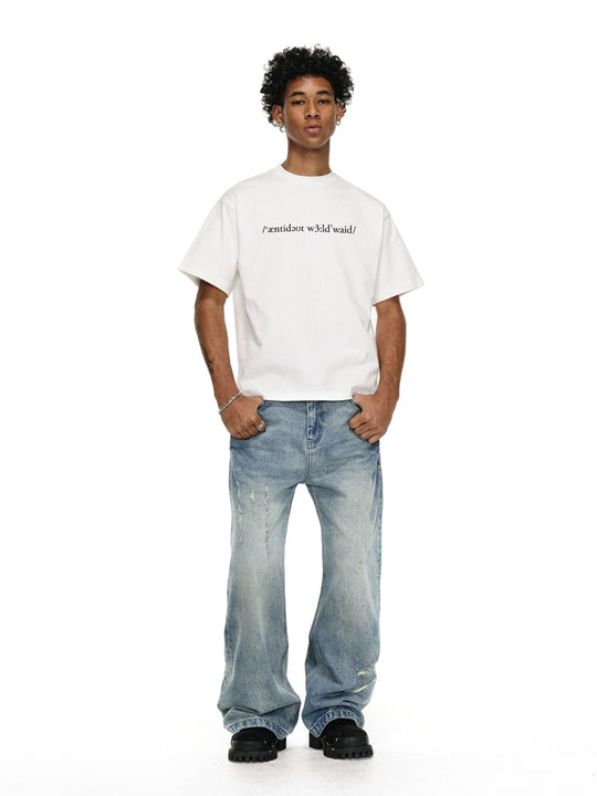 ANTIDOTE Small Letter Logo Printed Tee | Face 3 Face