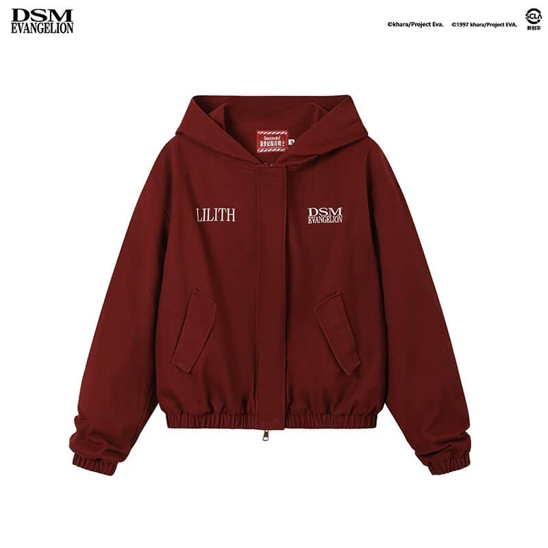 DSM x EVA Second Angel Lilith Washed Zip Up Hooded Jacket | Face 3 Face