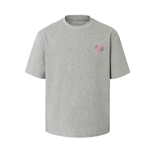 YADcrew Heart Puzzle Logo Print Rhinestone Tee | Face 3 Face