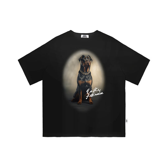 EMPTY REFERENCE Rottweiler Dog Print Tee