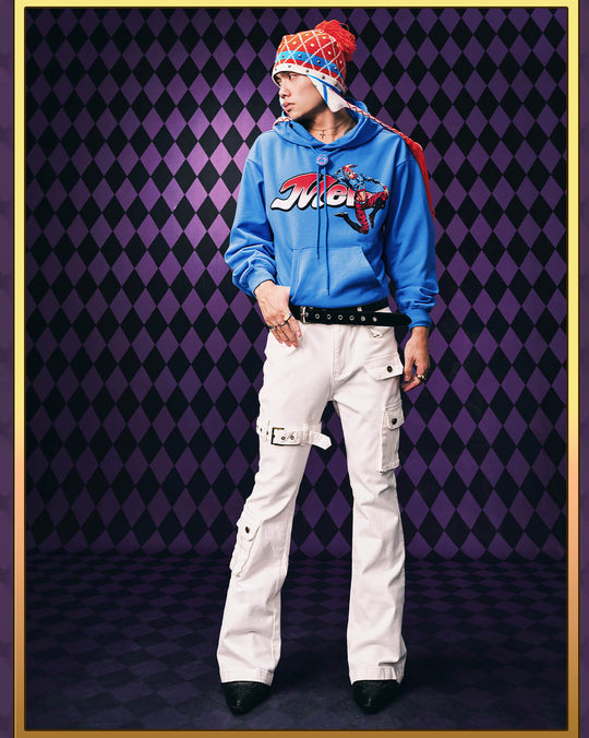 MEDM × JOJO Accent Drawstring Print Hoodie | Face 3 Face