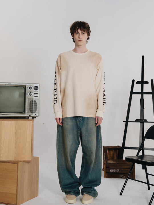 S45 Vintage Spray Dirty Long Sleeve Tee | Face 3 Face