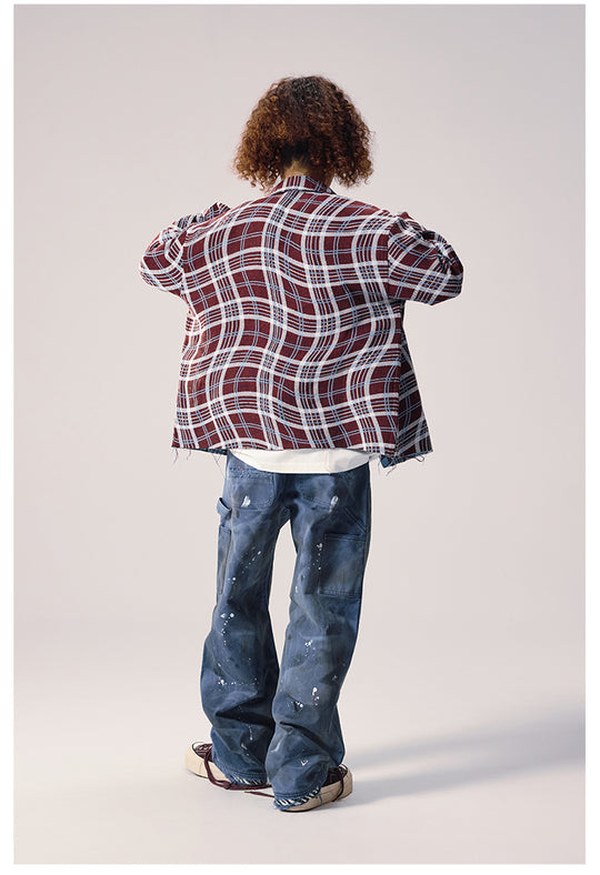 Remedy Wave Plaid Reversible Long Sleeve Shirt | Face 3 Face