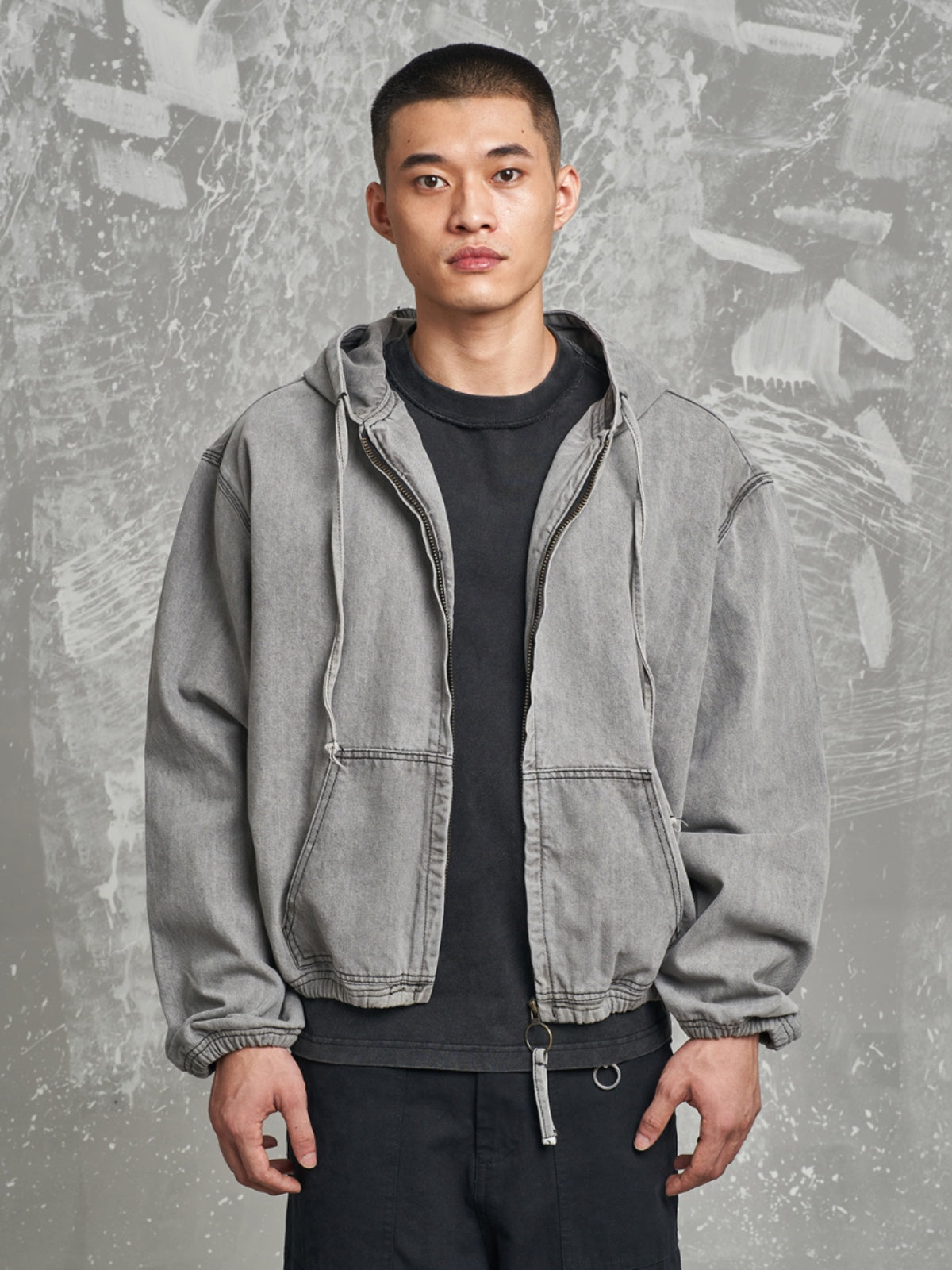 F3F Select Heavy Washed Hooded Work Jacket | Face 3 Face