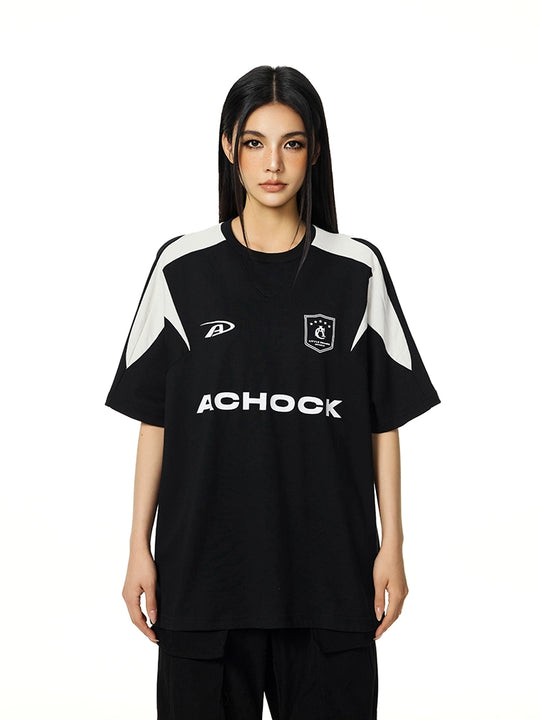 Best Achock Contrast Stitching Uniform Tee | Face 3 Face