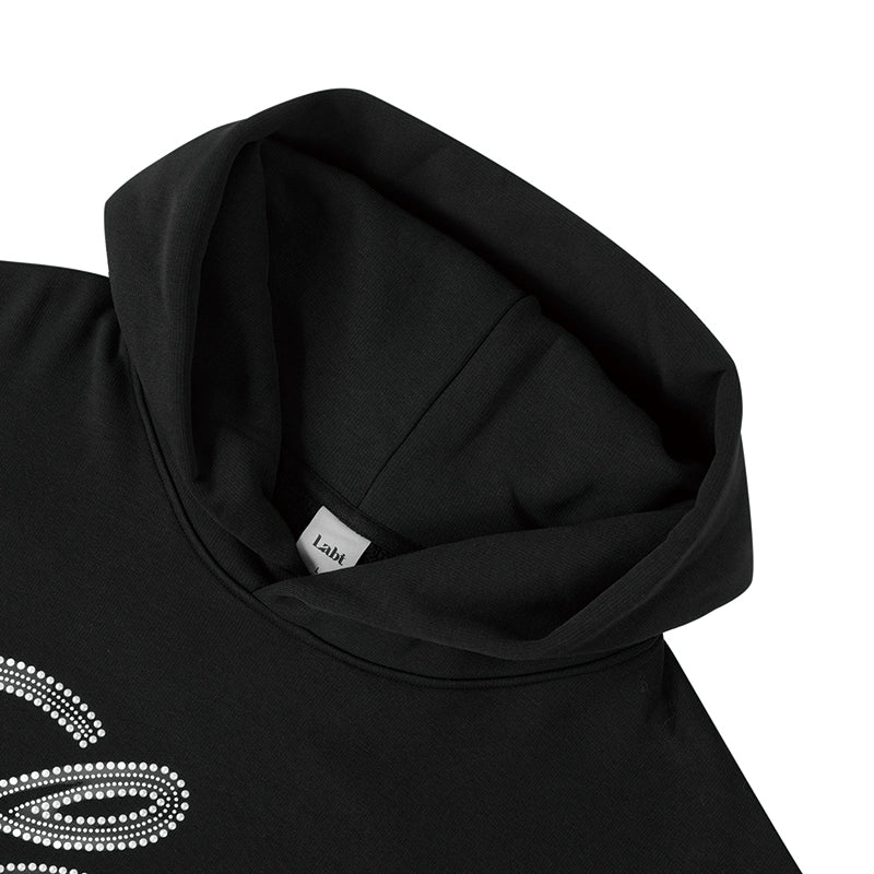 Labt Metal Beadwork Logo Hoodie | Face 3 Face