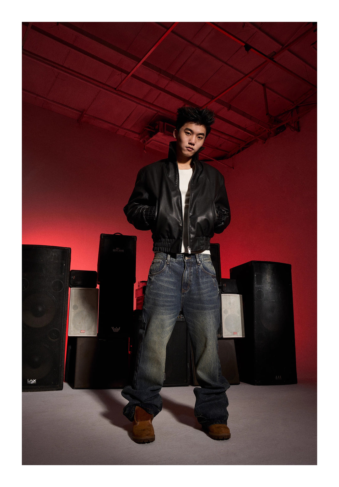 KARMANISTIC 3D Cat Whisker Washed Flared Pants | Face 3 Face