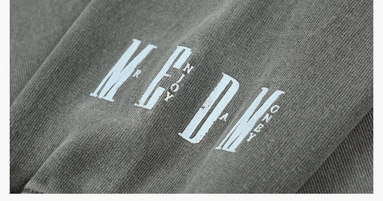 MEDM Flame Bones Graphic Washed Long Sleeve Tee | Face 3 Face