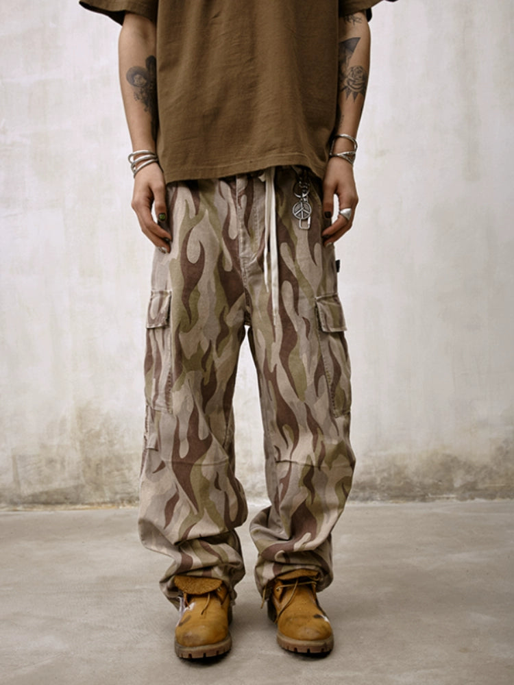 Remedy Flame Camouflage Work Cargo Pants | Face 3 Face