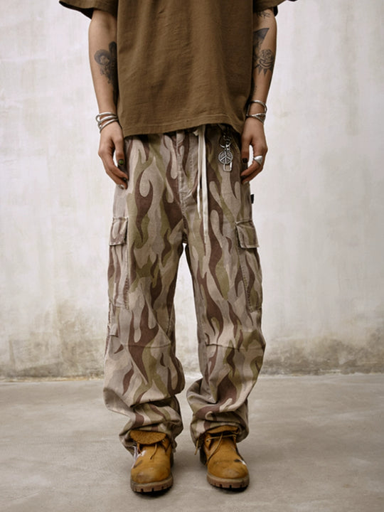 Remedy Flame Camouflage Work Cargo Pants | Face 3 Face