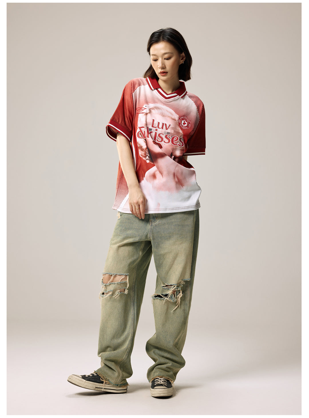 Remedy Luv & Kisses Soccer Jersey Polo Shirt | Face 3 Face