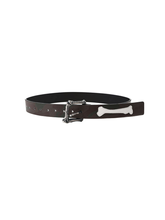 LIBERAFIT Bone Buckle Bone Patch Cowhide Belt | Face 3 Face