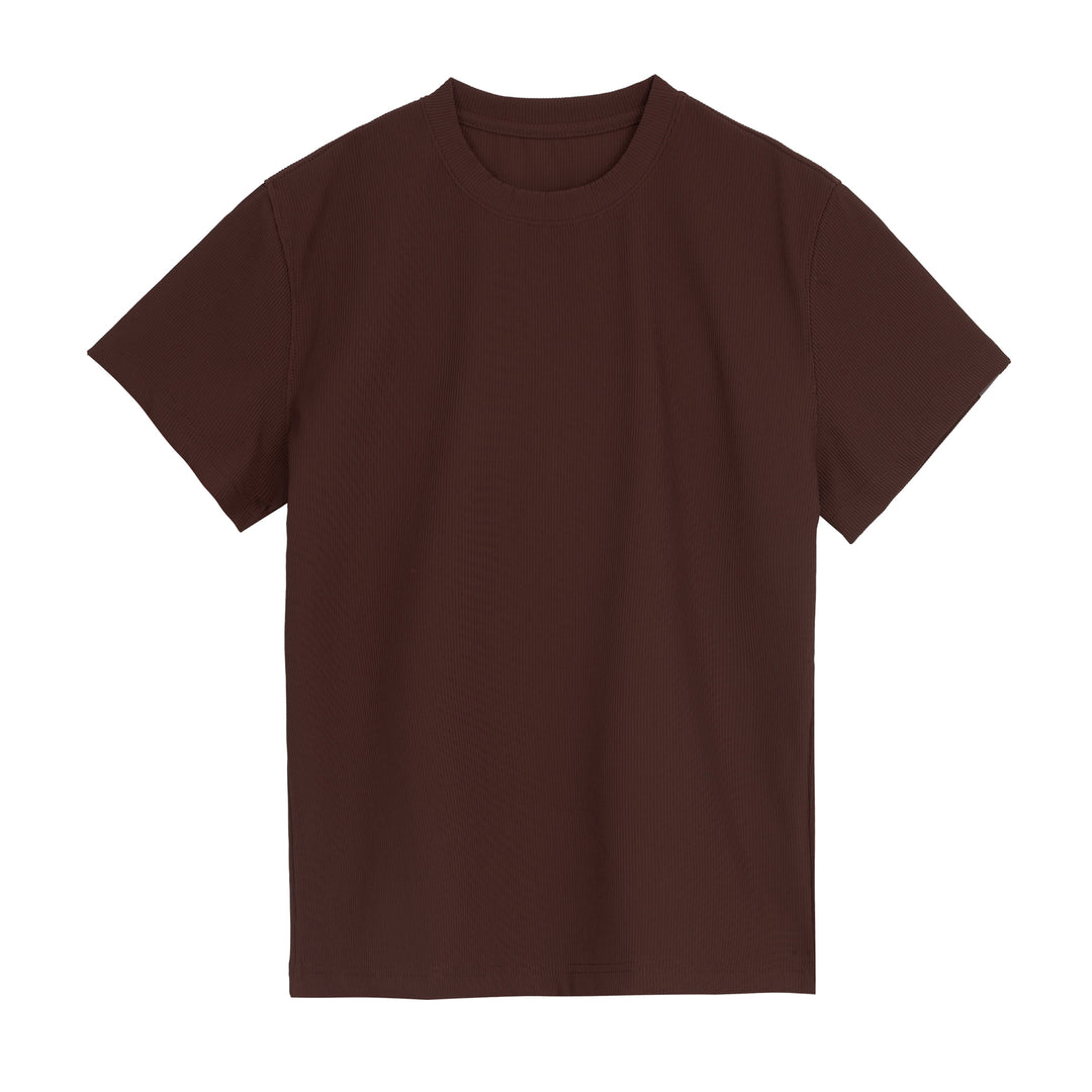 JHYQ Fitted Basic Multi Color Casual Tee