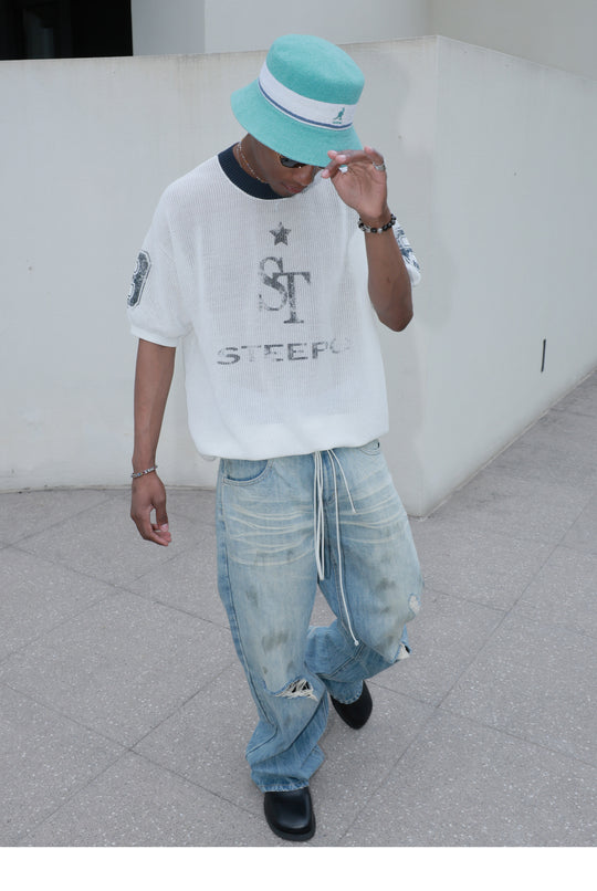 STEEPC Dirty Washed Faded Distressed Jeans | Face 3 Face