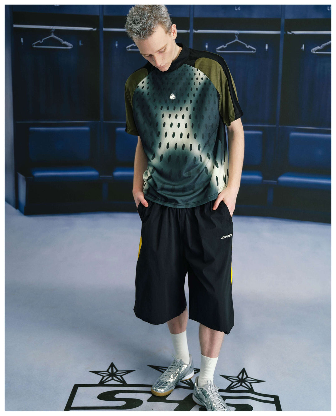 S45 Gradient Dot Mesh Short Sleeve Soccer Jersey | Face 3 Face