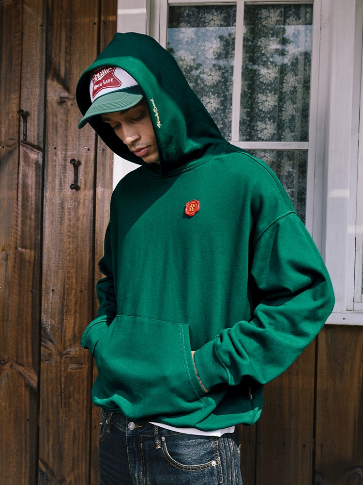 Remedy Metal Wax Seal Chain Embroidered Hoodie | Face 3 Face