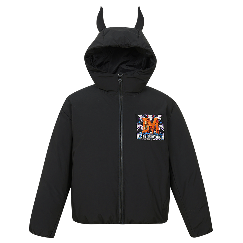 MEDM Angel & Devil Fluffy-Eared Hooded Down Jacket | Face 3 Face