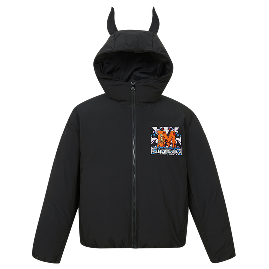 MEDM Angel & Devil Fluffy-Eared Hooded Down Jacket | Face 3 Face