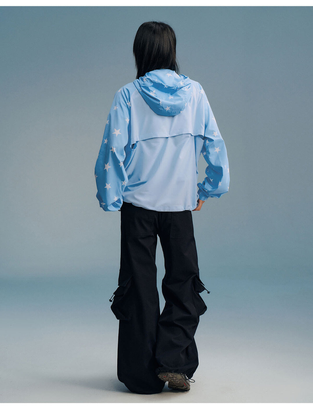 MEDM Star Print Sleeve Lightweight UV Protective Outdoor Jacket | Face 3 Face
