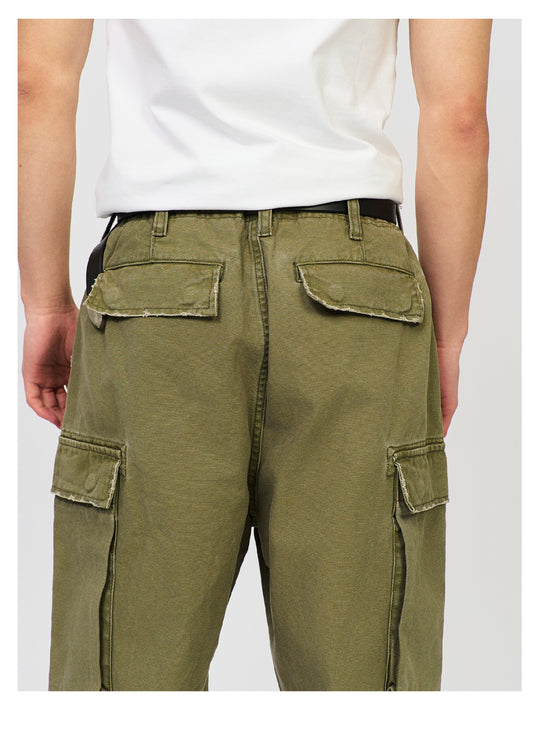 S45 Distressed Utility Cargo Pants | Face 3 Face