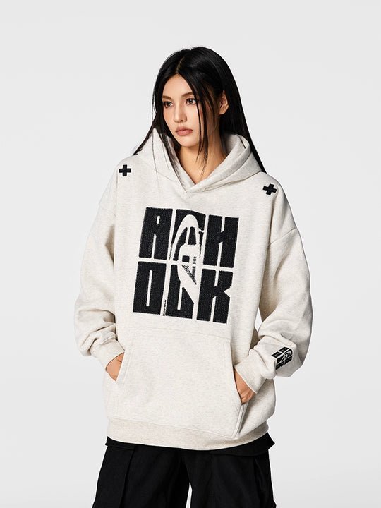 Achock Heavy Logo Embroidery Hoodie | Face 3 Face