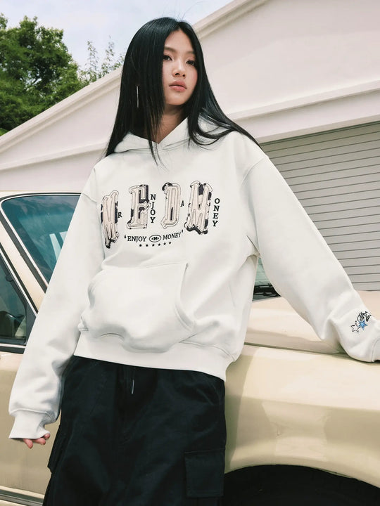 MEDM Animal Leather Logo Patch Hoodie | Face 3 Face