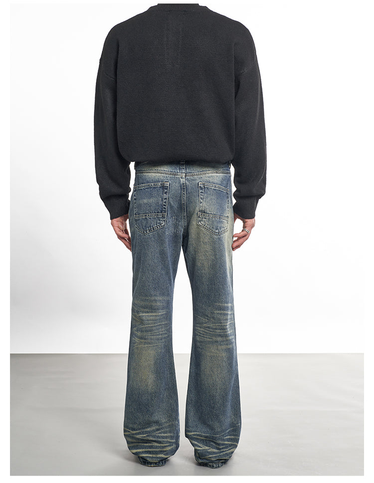 F3F Select Needle Embroidery Hole Micro Flare Jeans | Face 3 Face