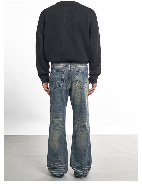 F3F Select Needle Embroidery Hole Micro Flare Jeans | Face 3 Face