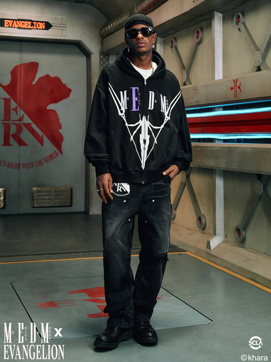 MEDM x EVA Unit-13 Zip-Up Hoodie | Face 3 Face
