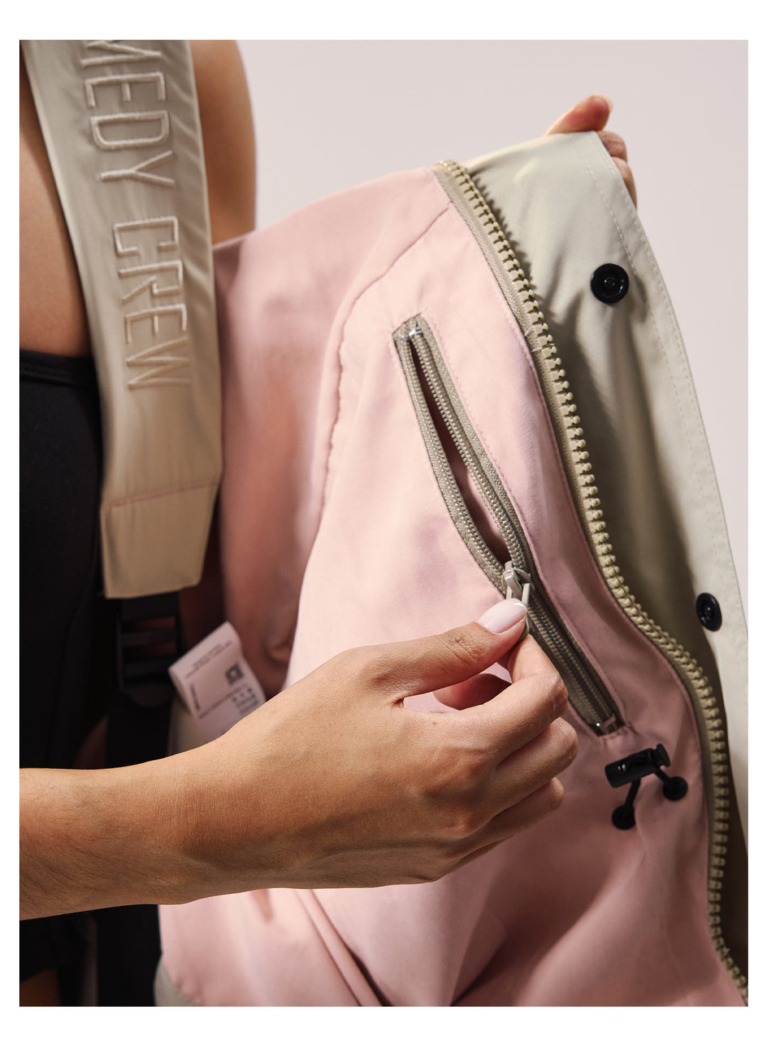 Remedy Backpack Design Hooded Windbreaker Jacket | Face 3 Face