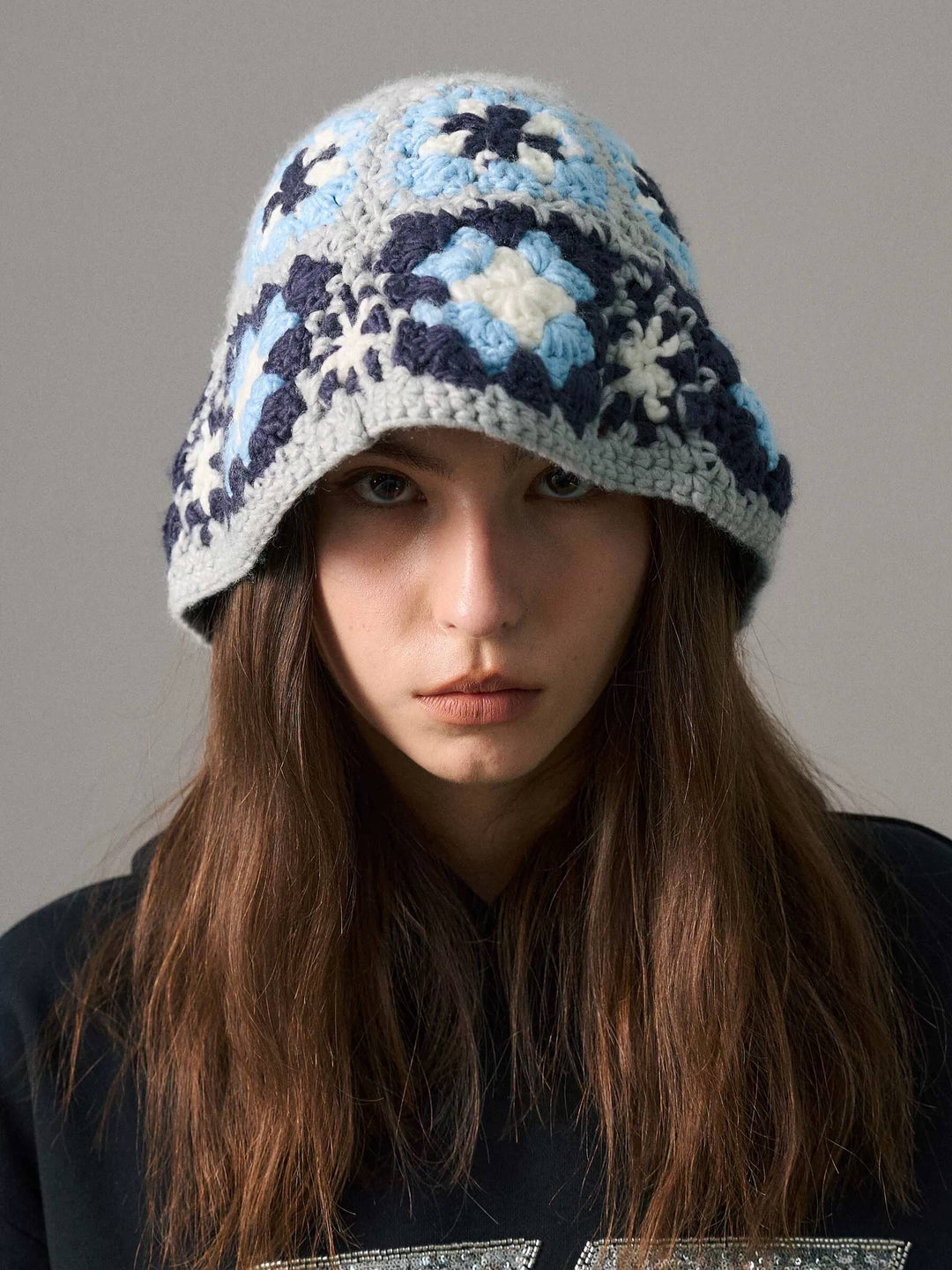 S45 Floral Knit Bucket Hat | Face 3 Face