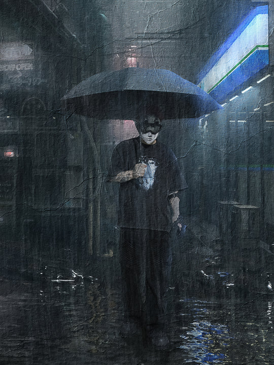 UNDERWATER Vintage Washed Destroyed Print Tee | Face 3 Face