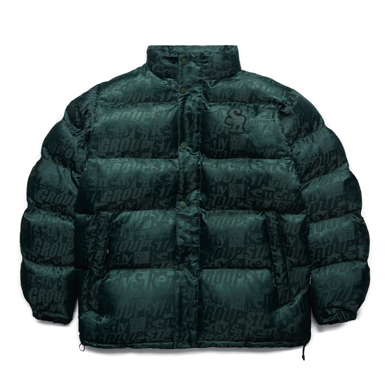 Remedy x STA STARMD SR 3D Logo Full Print Puffer Jacket | Face 3 Face