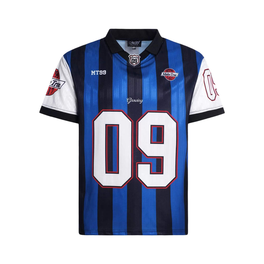 F3F Select Contrast Stripe Short Sleeve Polo Soccer Jersey | Face 3 Face