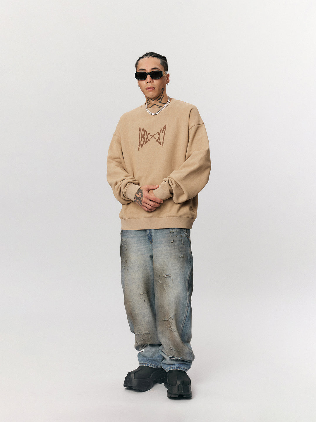 1807 18x7 Printed Batik  Sweatshirt | Face 3 Face