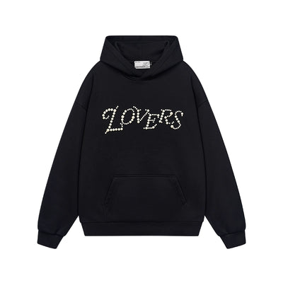 Harsh and Cruel Love Me More Pearl Embroidered Hoodie | Face 3 Face