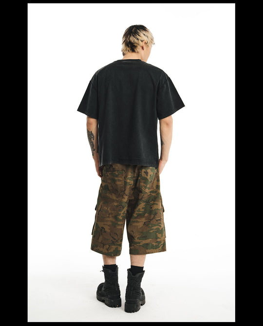 NOVACAM MindGames Vintage Print Washed Backstitch Tee | Face 3 Face