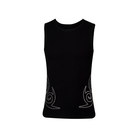 KARMANISTIC Rhinestone Embellished Tank Top | Face 3 Face
