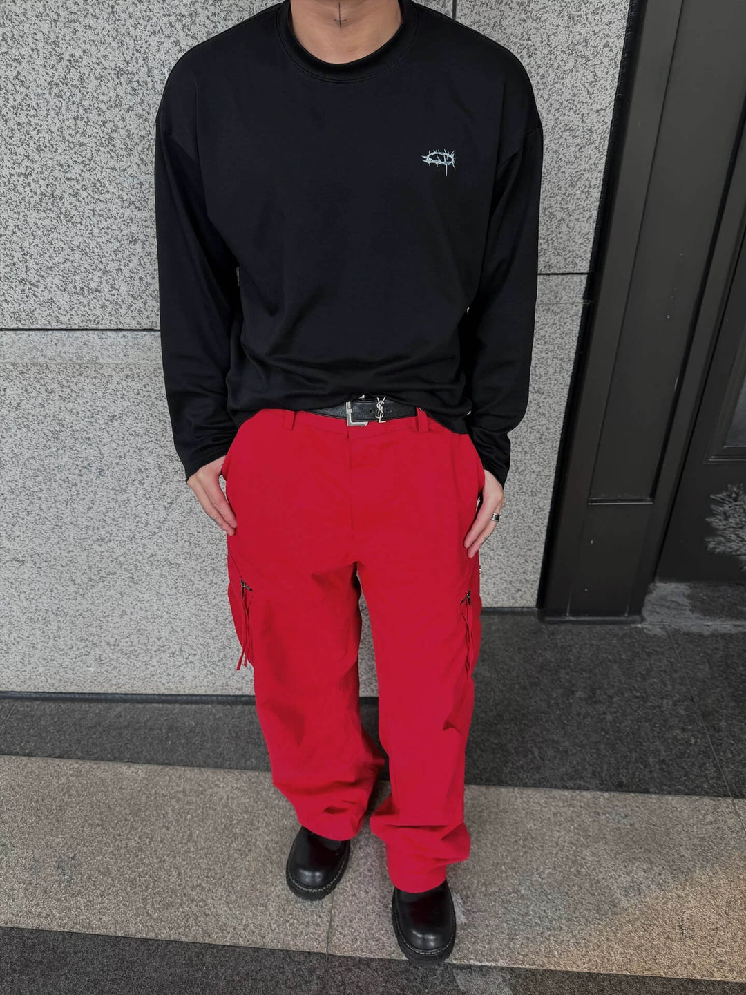 UNDERWATER Black Thorn Ring Logo Print Long Sleeve Tee | Face 3 Face