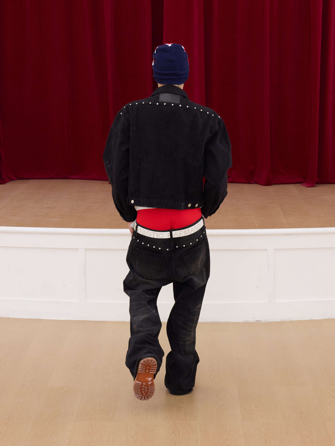 KARMANISTIC Diamond Studded Short Denim Jacket | Face 3 Face