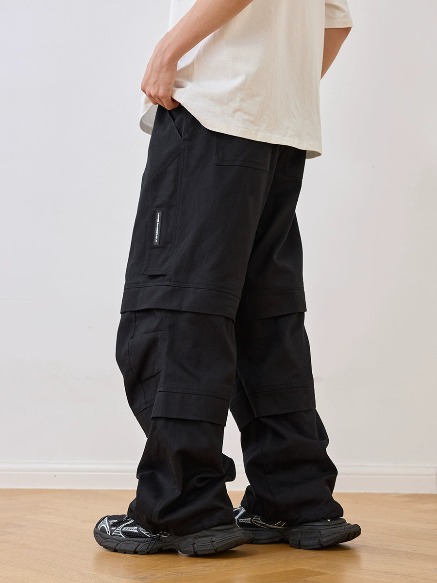 Harsh and Cruel Zipper Pleated Paratrooper Pants | Face 3 Face