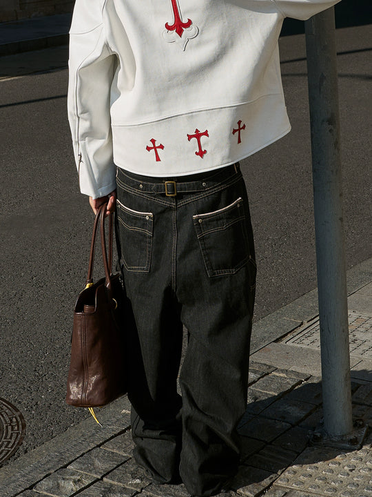 STEEPC Selvedge Double Knee Baggy Jeans | Face 3 Face