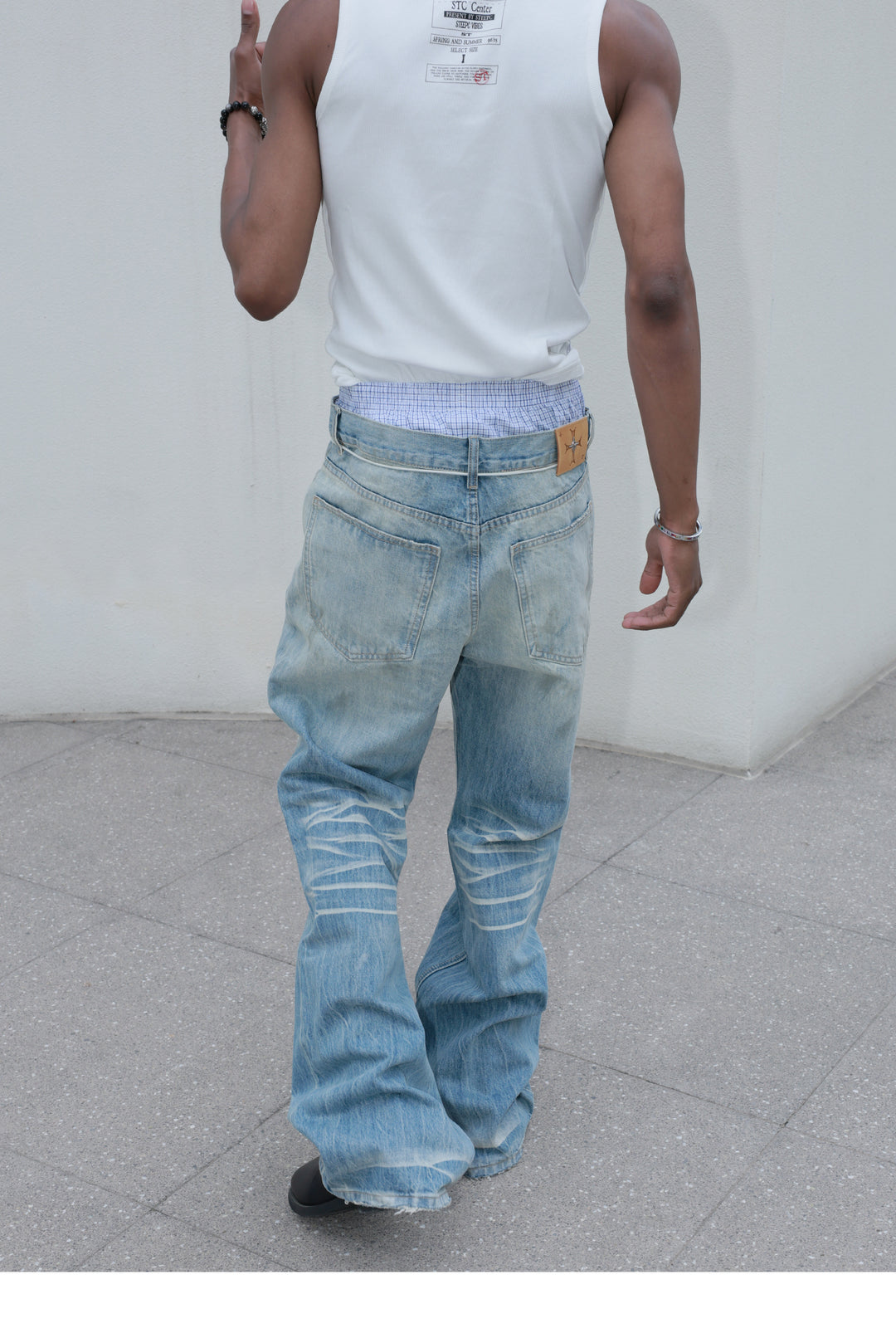 STEEPC Dirty Washed Faded Distressed Jeans | Face 3 Face