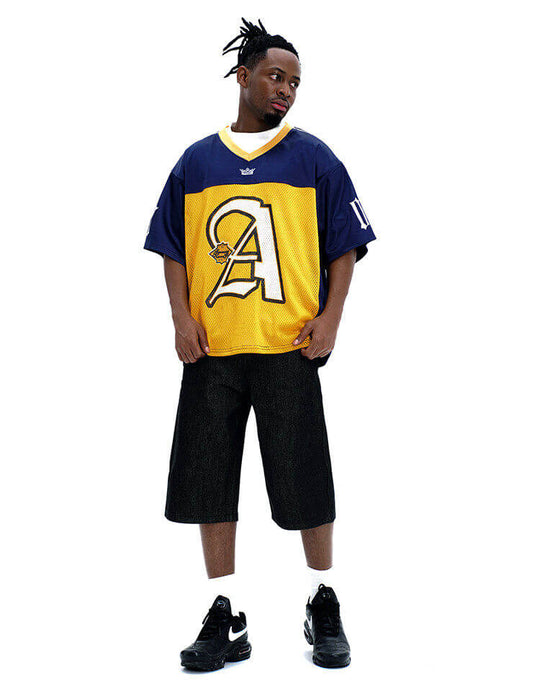F3F Select Big Letter A Color Block Mesh Short Sleeve Jersey | Face 3 Face