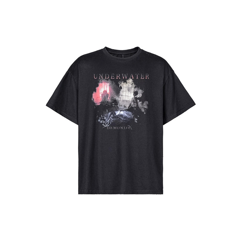 UNDERWATER Demonize Vintage Print Tee | Face 3 Face