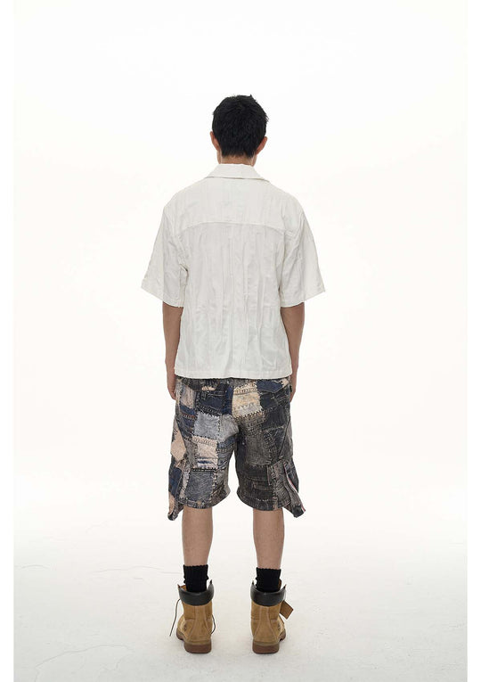 EVILKNIGHT(EK) Digital Printing Applique Embroidery Pocket Workwear Jeans | Face 3 Face