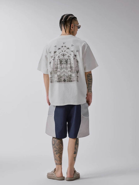 F2CE Church Graphic Print Washed Short Sleeve Tee | Face 3 Face