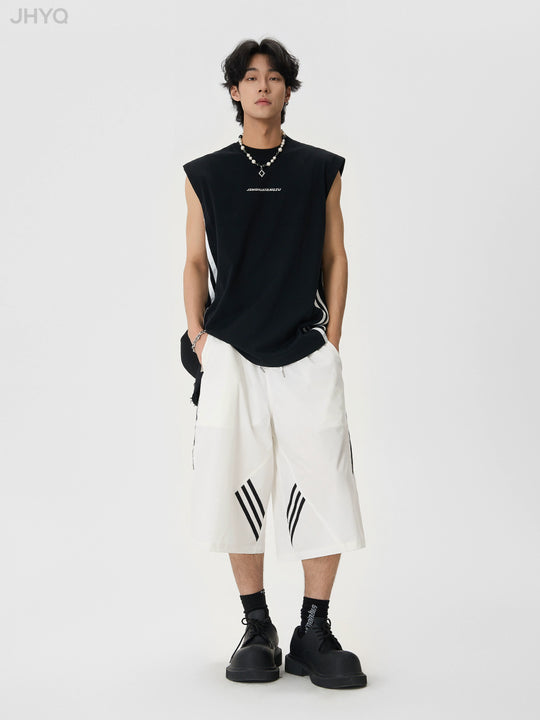 JHYQ Side Stripe Sleeveless Tee