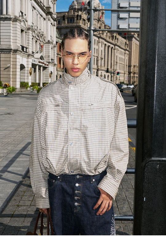 STEEPC Plaid Short Jacket | Face 3 Face