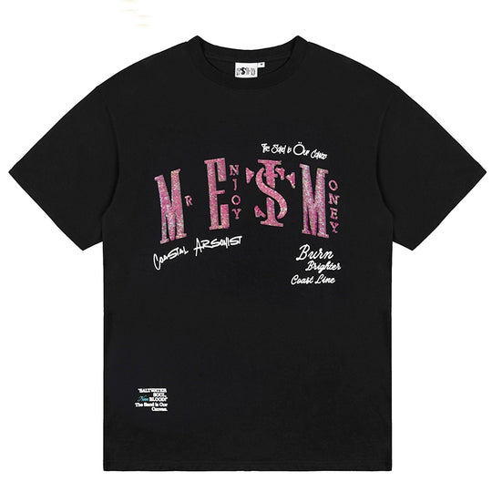 MEDM x STK Sequins Embroidered Logo Tee | Face 3 Face